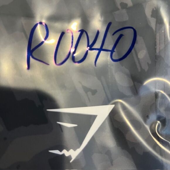 Gymshark Training Leggings Black Gray Abstract Camo Print High Waist Size XS - Picture 9 of 9